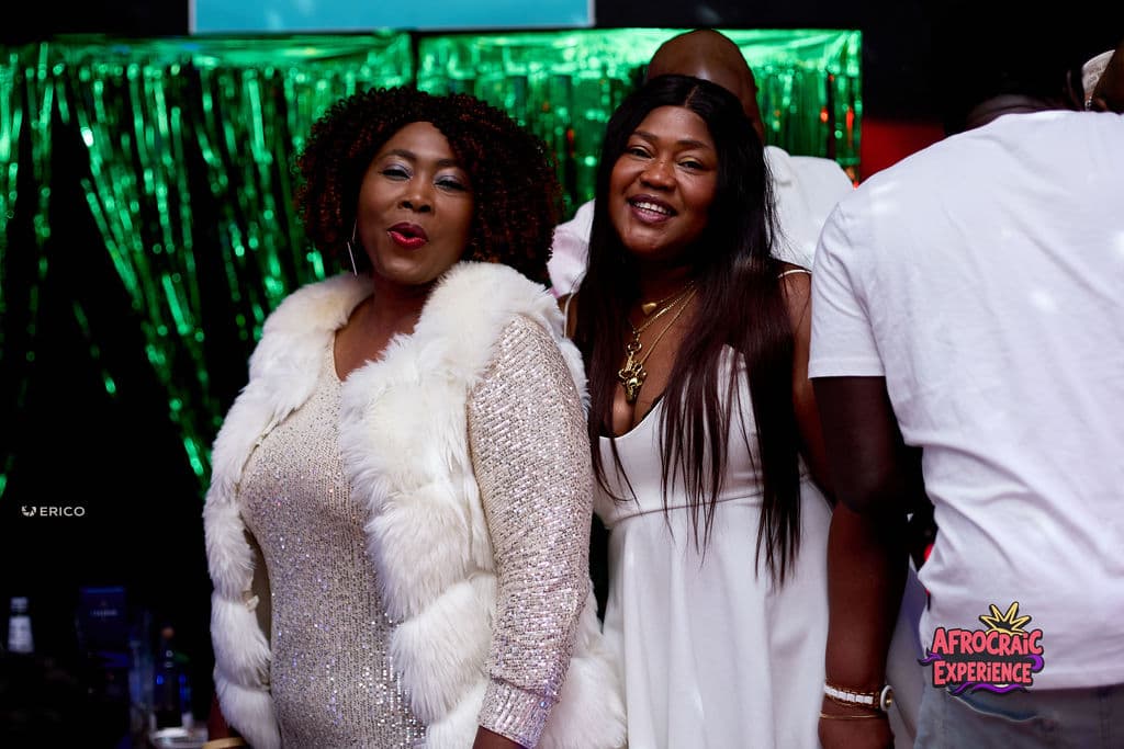 Friends celebrating together at Afrocraic